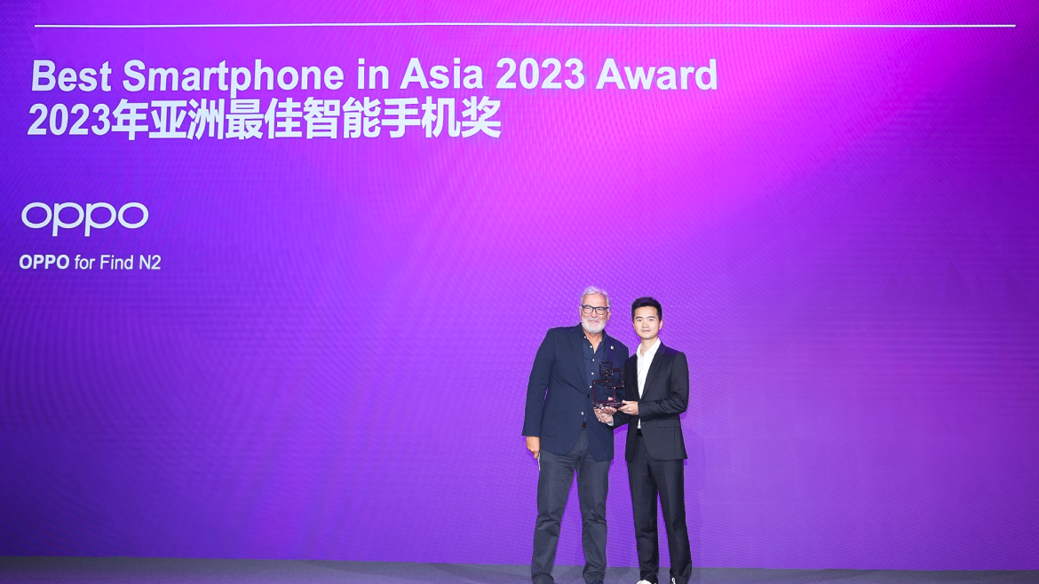 OPPO Find N2 wins Best Smartphone award at the 2023 Asia Mobile Awards_1