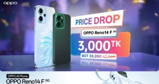 এখন নতুন পরিমার্জিত দামে অপো রেনো১৪ এফ ফাইভজি