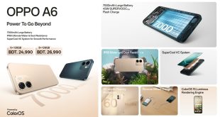 শক্তি, সক্ষমতা ও পারফরম্যান্সে প্রতিদিন এগিয়ে রাখতে উন্মোচিত হয়েছে অপো এ৬